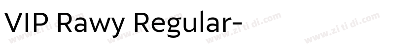 VIP Rawy Regular字体转换